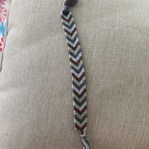 Neutral Chevron Braided Bracelet